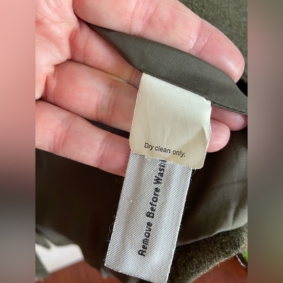 Vintage J. Crew LODEN Green Wool Pea Coat Jacket Sz Large READ - Picture 11 of 16